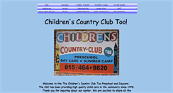 Desktop Screenshot of childrenscountryclubdaycare.com
